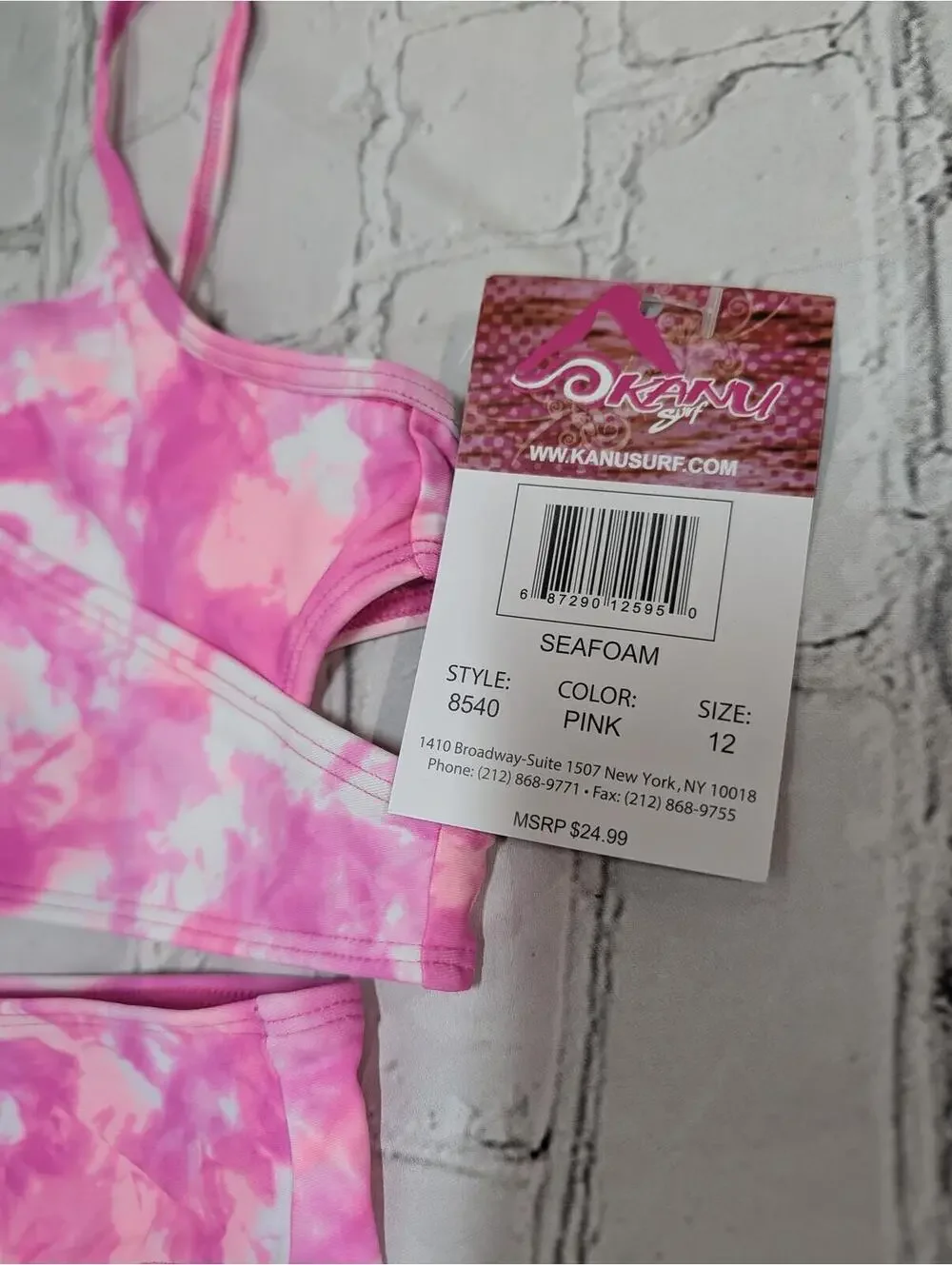 Girls KANU Surf 2 piece wrap around swimsuit NWT‎ Size 12